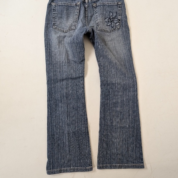 Tommy Hilfiger Denim Jeans Pinstripe Low Rise Jenna Hip Hugger Skinny Bootcut - Picture 7 of 9